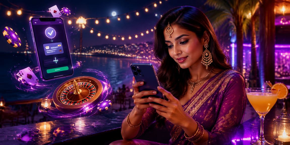 User accessing 6503 and depositing via mobile payment on beach